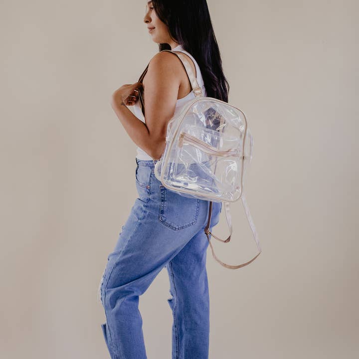 Zoey Christina - Wholesale Backpack - Women's - Stadium Clear Event Backpacks 5