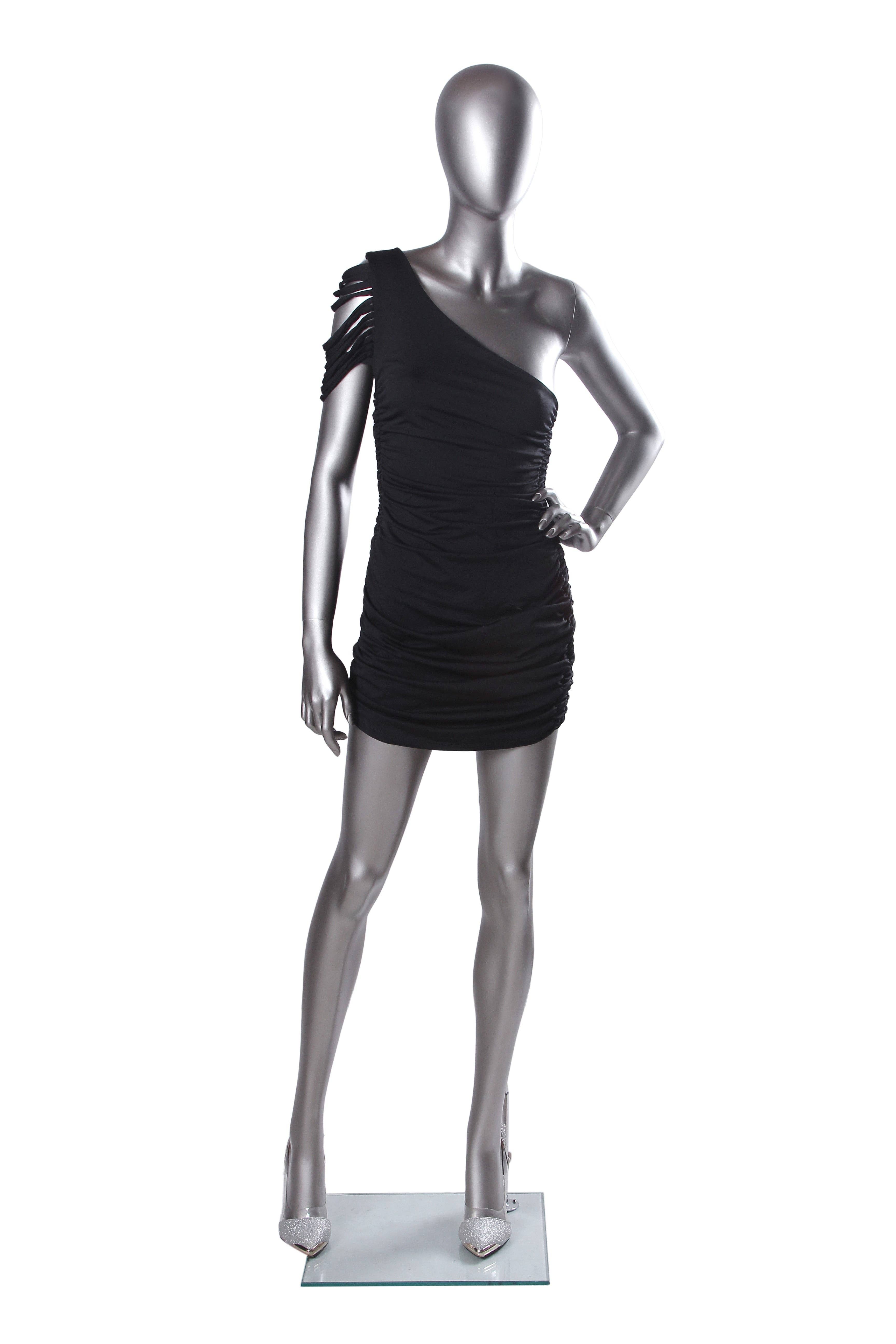 Only Hangers - Wholesale Retailer Display Stand/Case - Only Hangers Matte Silver Female Mannequin3