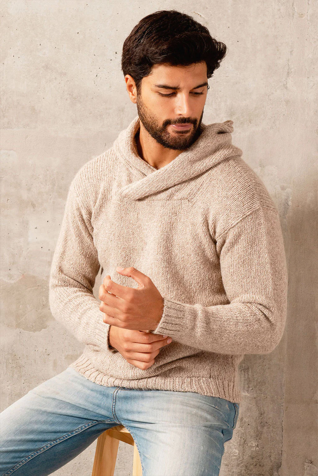 Alpaca Collections - Wholesale Hoodie - Men's - Brian Alpaca Hoodie3