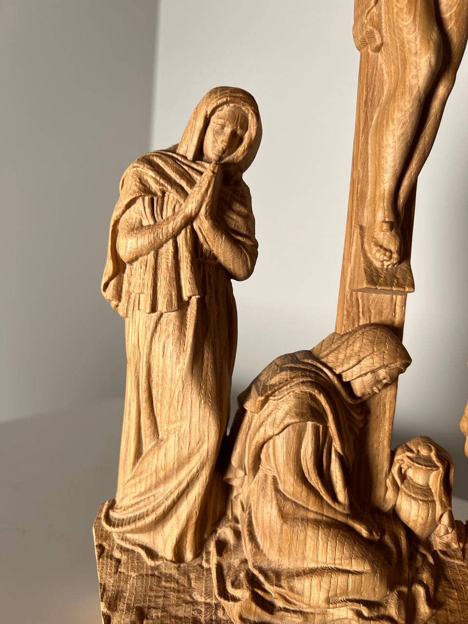 KozakWorkshop - Wholesale Wall Cross - Wall Wooden Carved  Golgotha on stand8