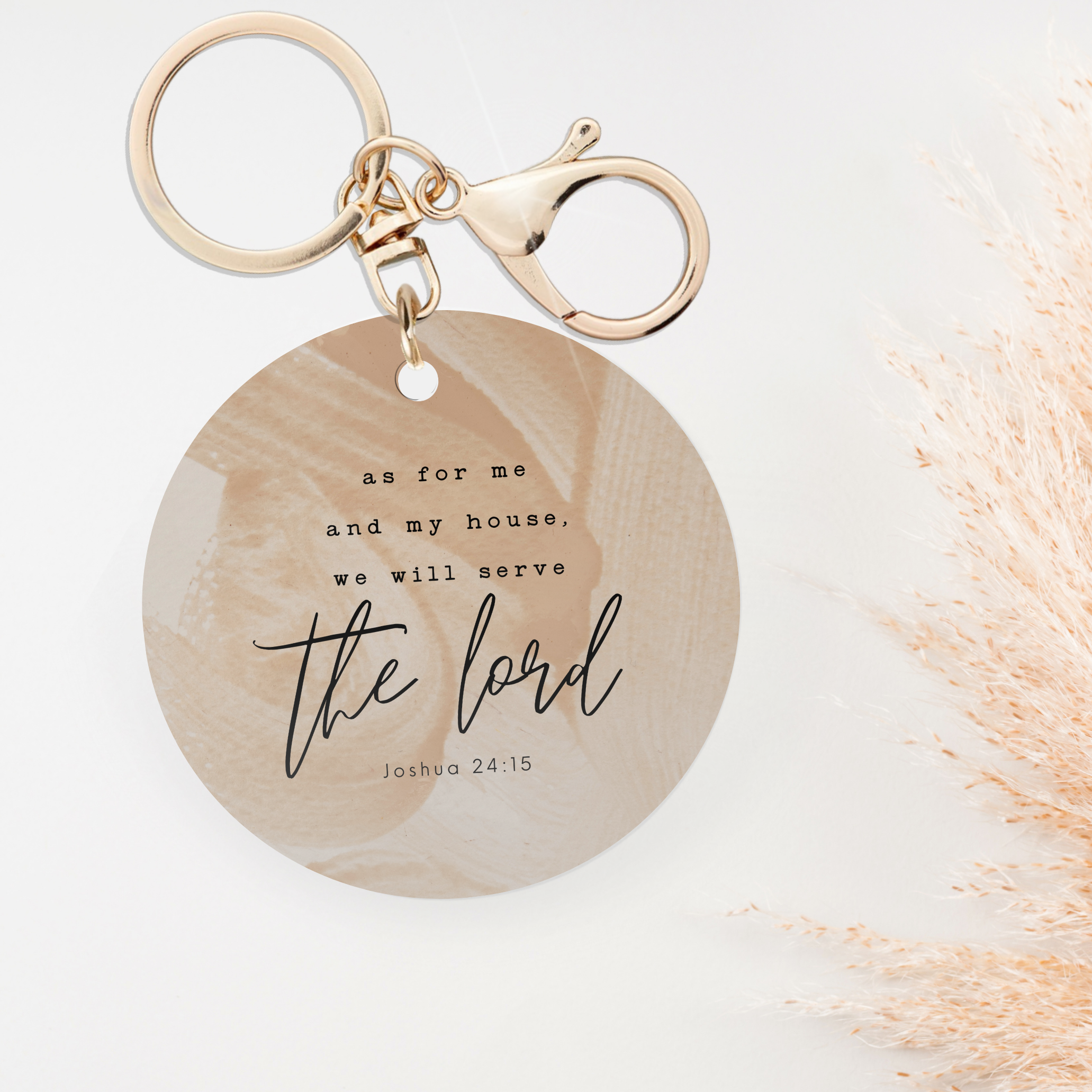 Faith & Life Christian Brands - Wholesale Keychain - Women's - Serve the Lord Housewarming Gift Acrylic Keychain1