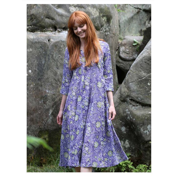 Vestido Painel Rani - Algodão por atacado de Paisley & Pomegranate