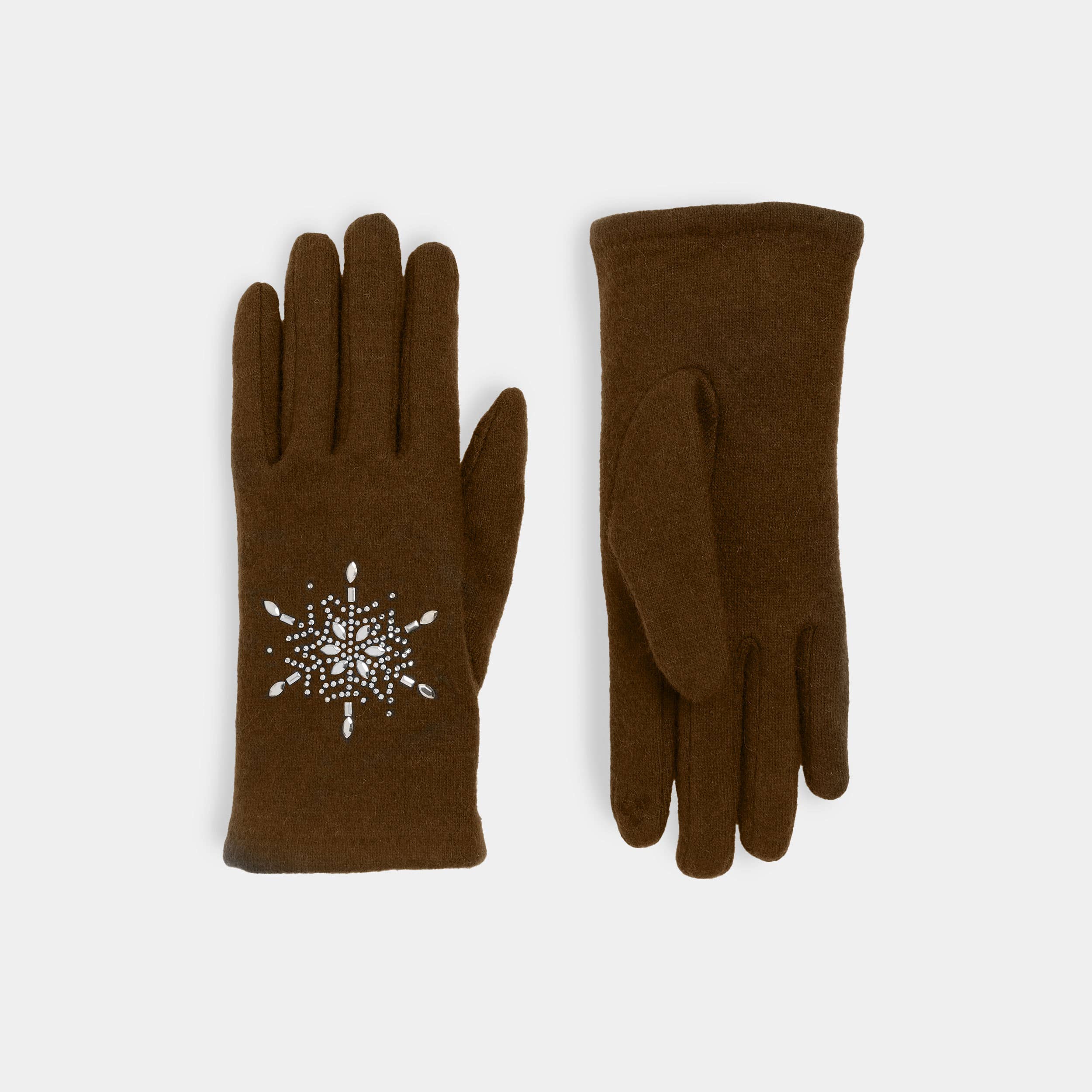 COCO + CARMEN - Wholesale Gloves - Women's - Christmas Snowflake Touchscreen Gloves1