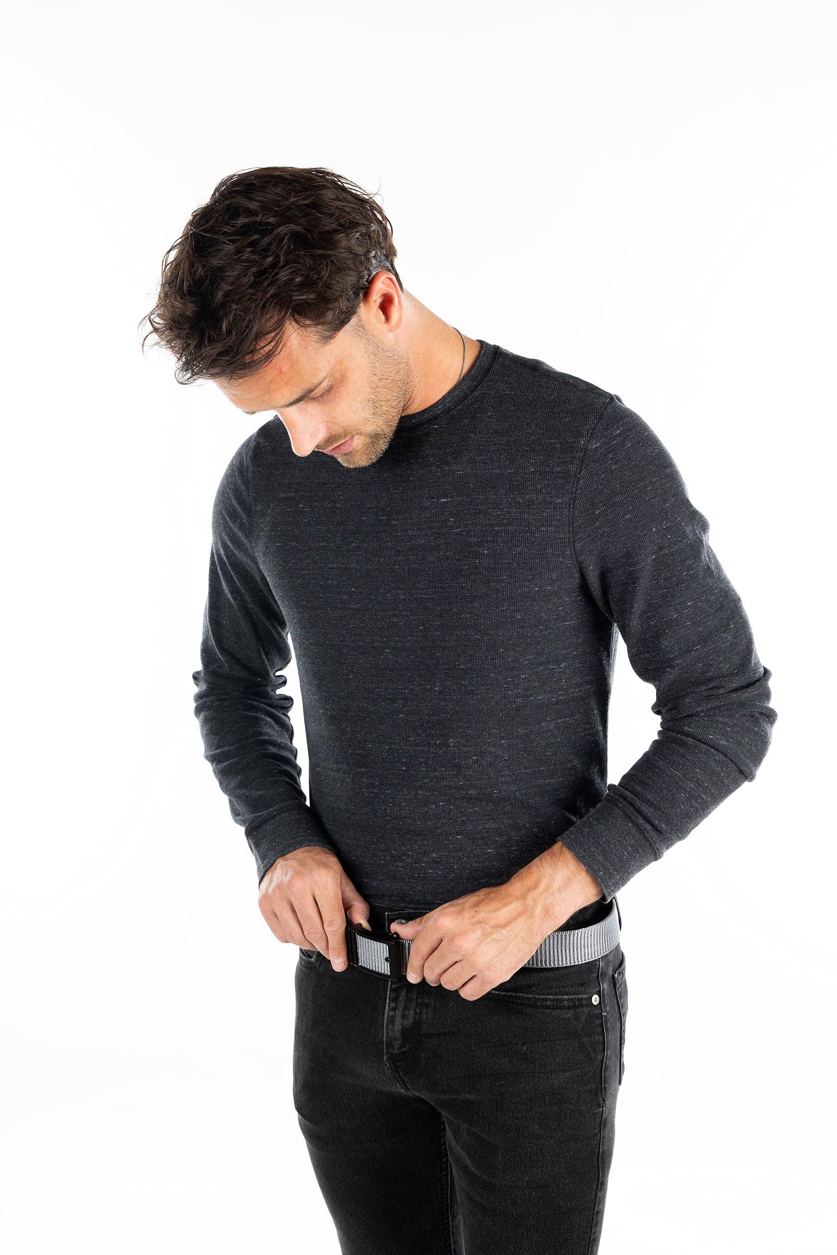 Funky Junque - Venta al por mayor Cinturón - Unisex - Cinturón de nylon con trinquete - Gris4