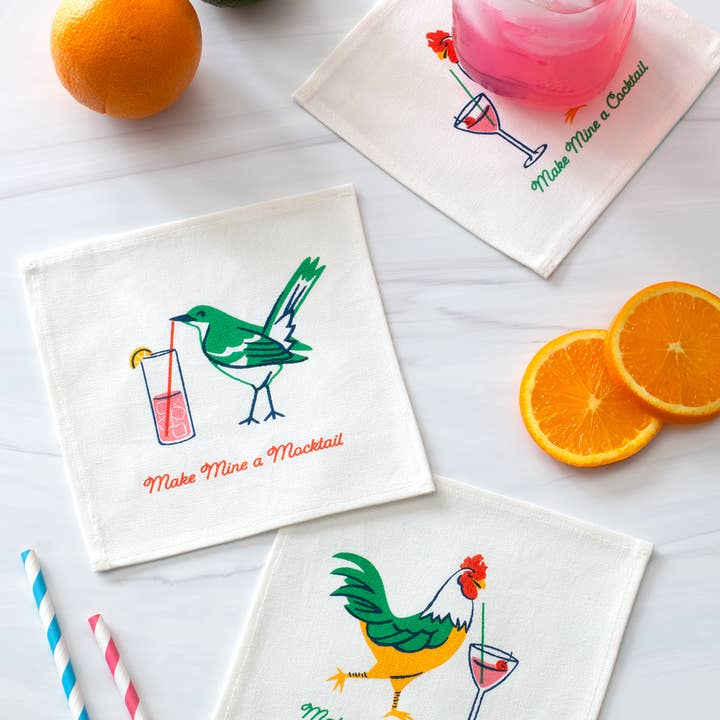 Seltzer Goods - Wholesale Dinner & Cloth Napkin - Cocktail Mocktail Cocktail Napkin Set1