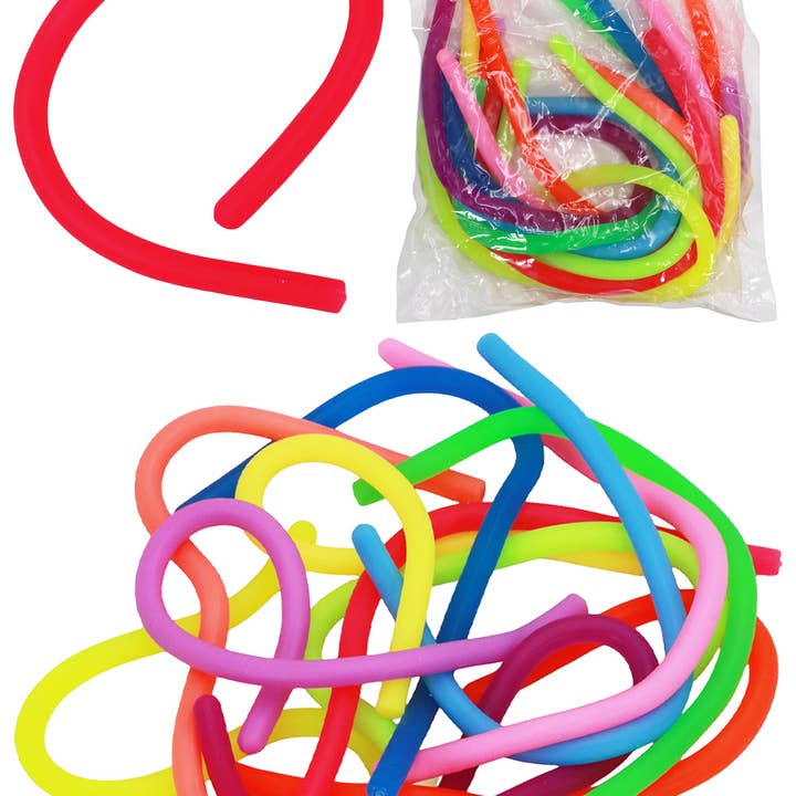 ASSORTED Thin Stretch Pull Squishy Monkey Noodle Toy for wholesale on Faire0