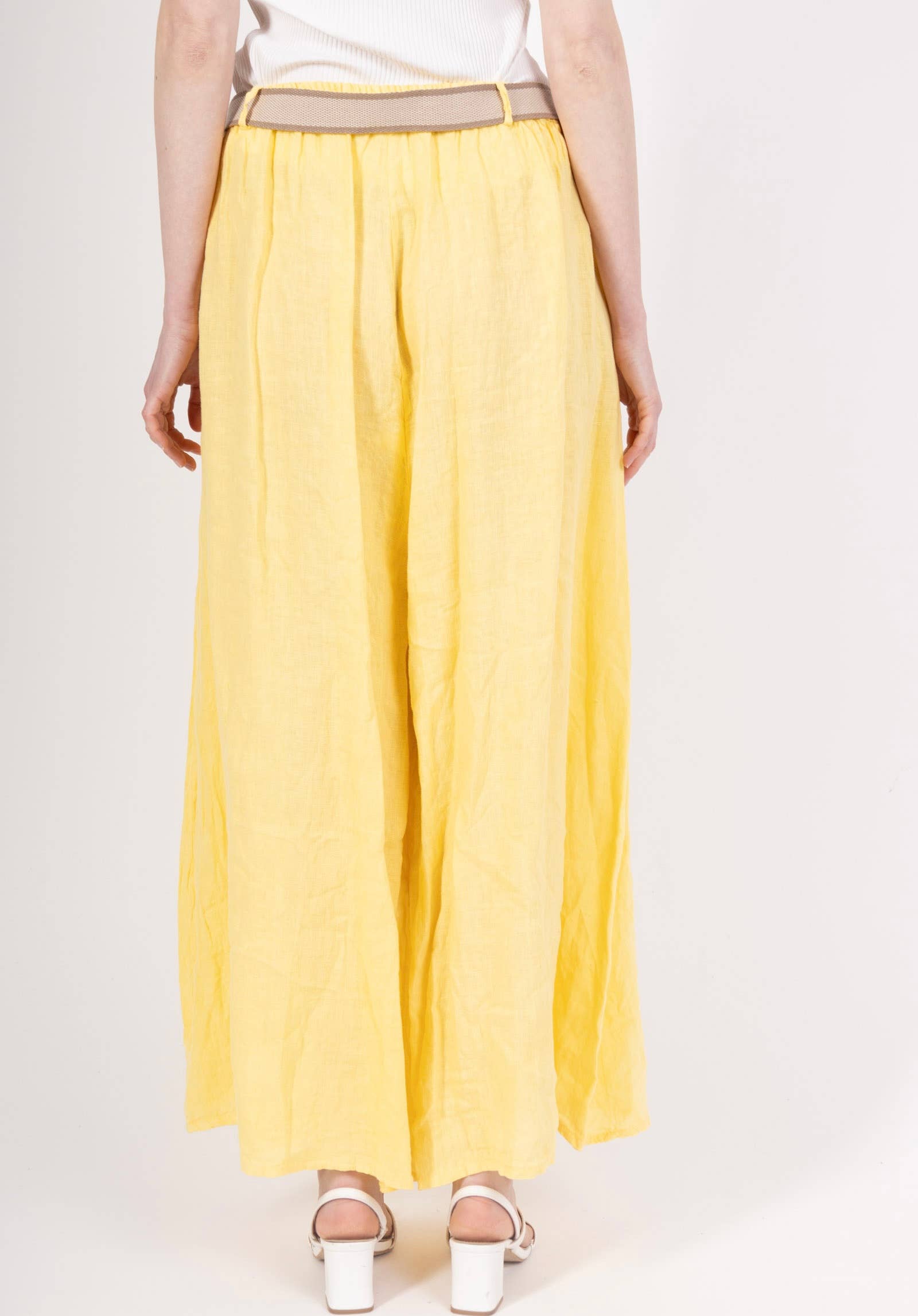 LINEN & COTTON HOUSE - Wholesale Pants - Women's - 22503 100% LINEN TROUSERS WITH BELT AND POCKETS35