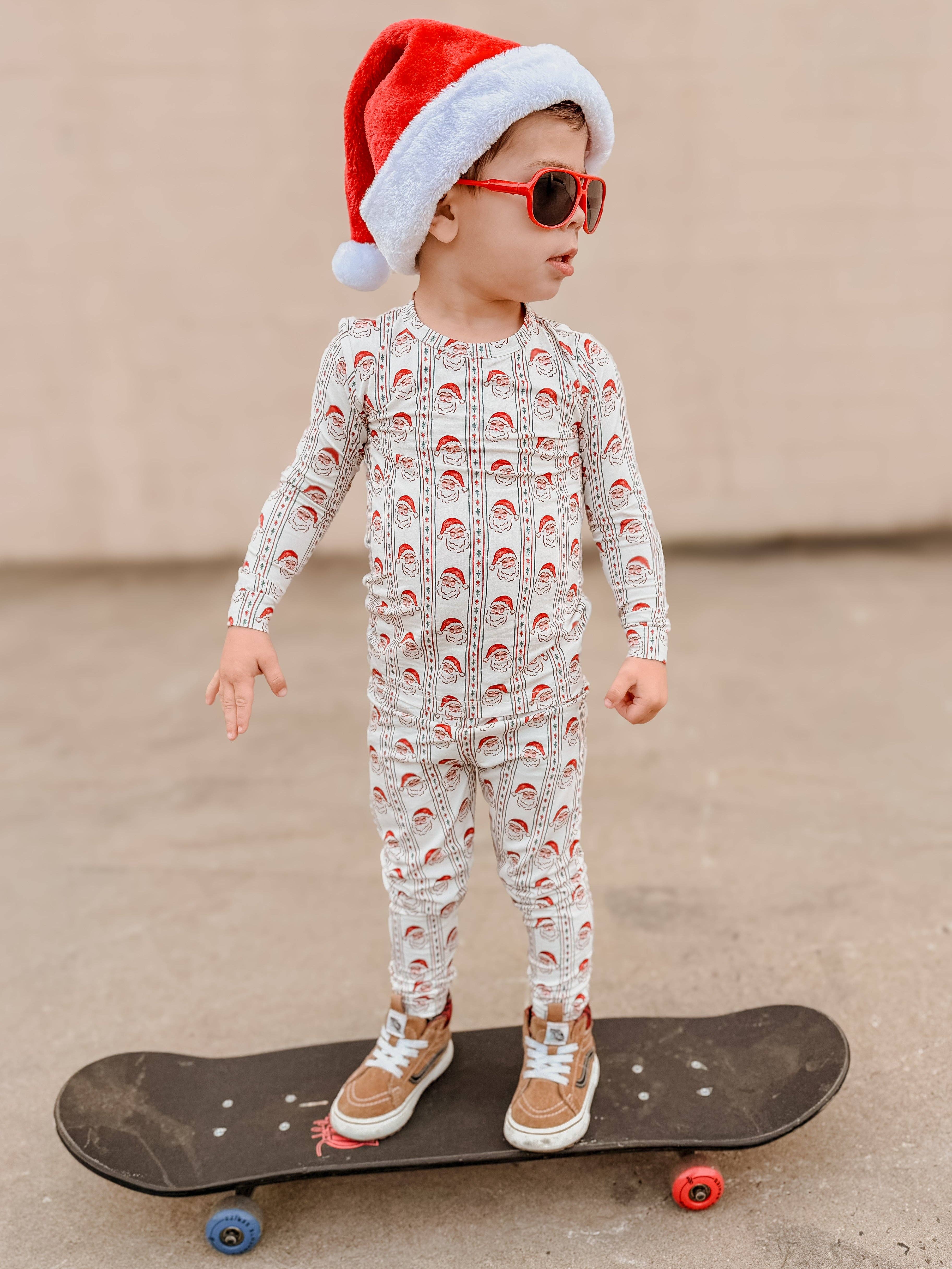 Little Joy Co. - Wholesale Sleepwear Set - Kids - Vintage Santa Bamboo Christmas Pajamas - 2pc Set13
