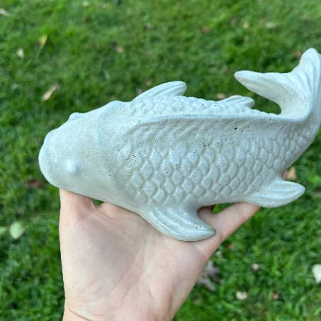 Backyard Stone Art - Wholesale Outdoor Ornament/Decor - Fish Statue, Asian Garden, Concrete Koi, Japanese garden