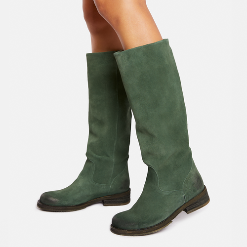 Women´S Leather Biker Boots - Cooper A712 Marvin Army for wholesale on Faire1