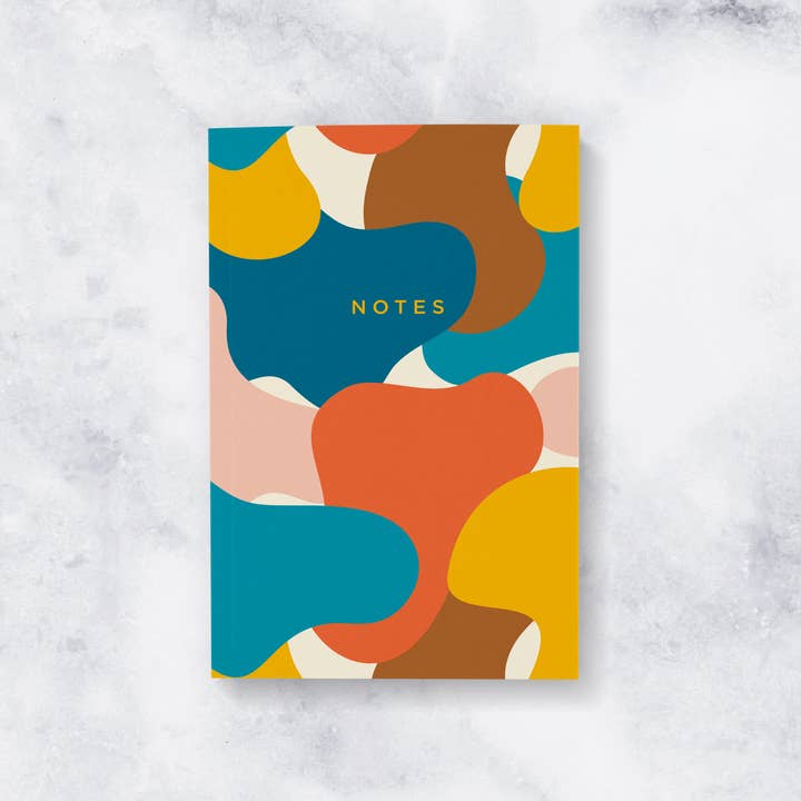 CADERNO CAMUFLADO RETRÔ - PÁGINAS EM BRANCO por atacado de MELLOWWORKS