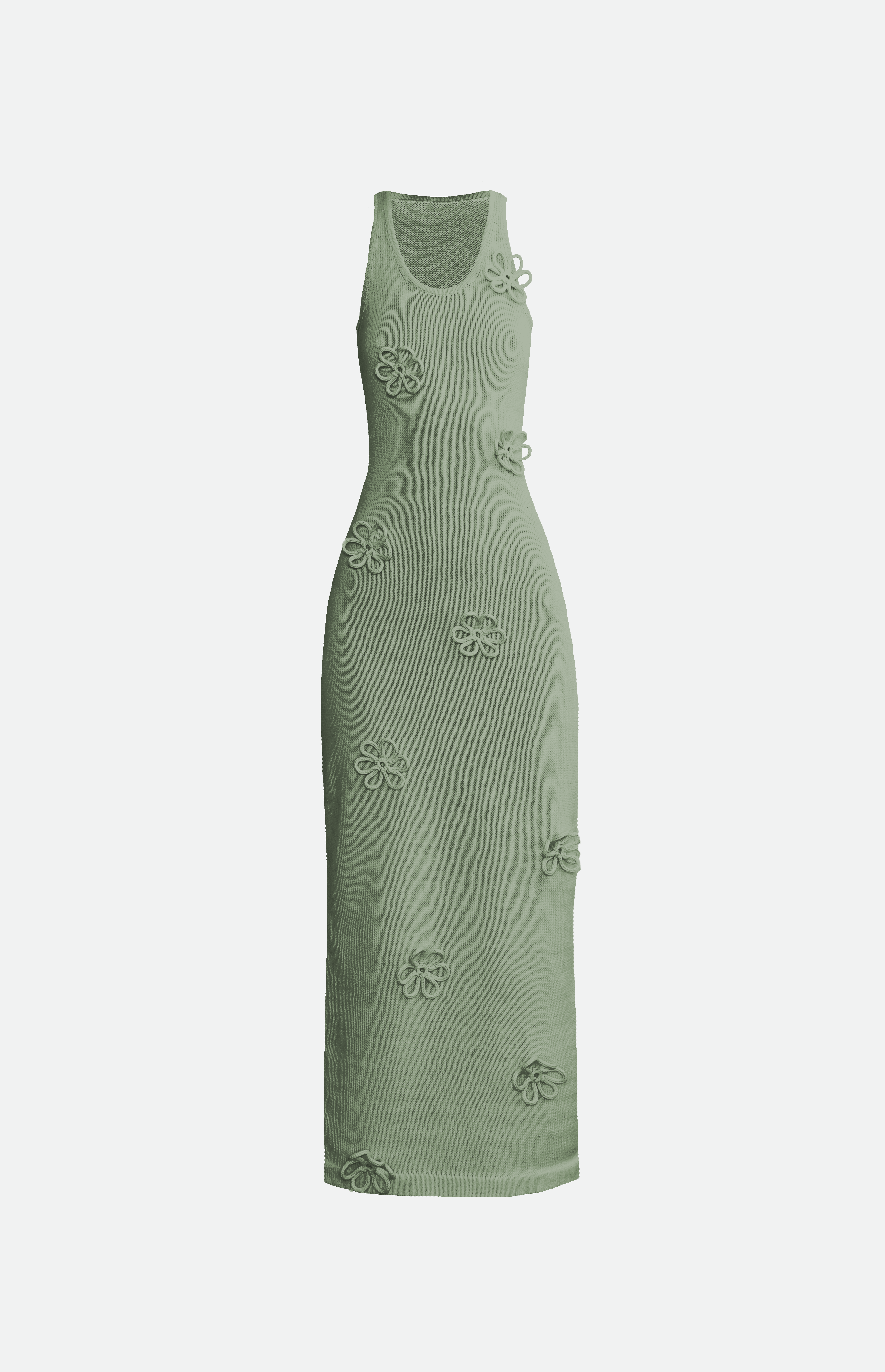 Studio Selles - Wholesale Dress - Women's - Flower midi scoop neck dress3