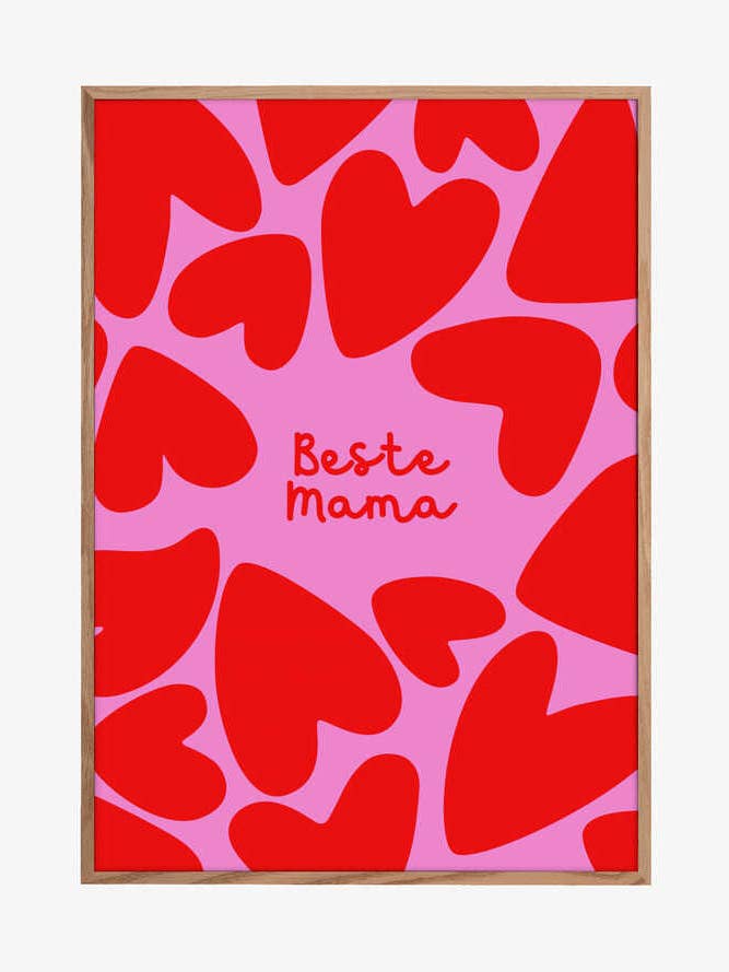 Beste Mama - Herzen rot/rosa für den Großhandel von Pictufy Wholesale