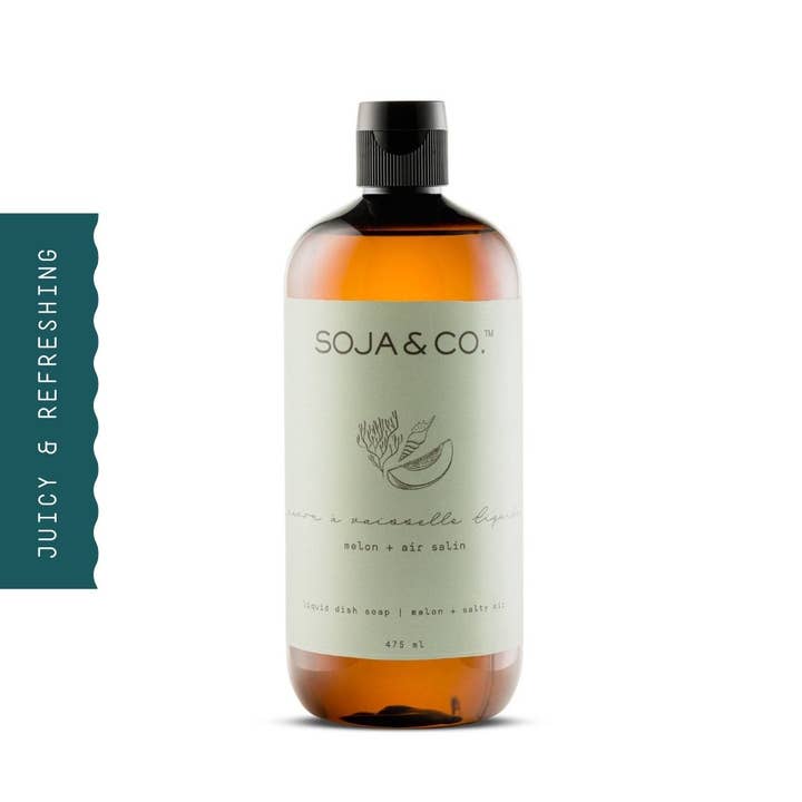 Liquid Dish Soap | Melon + Salty Air for wholesale by SOJA&CO.®
