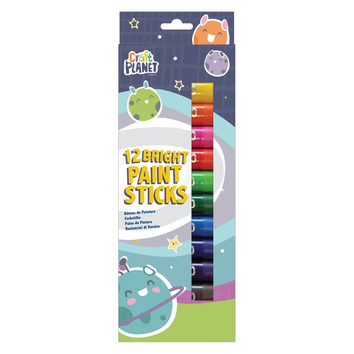 Craft Planet Paint Sticks - Bright 12pk for wholesale by West Design Products