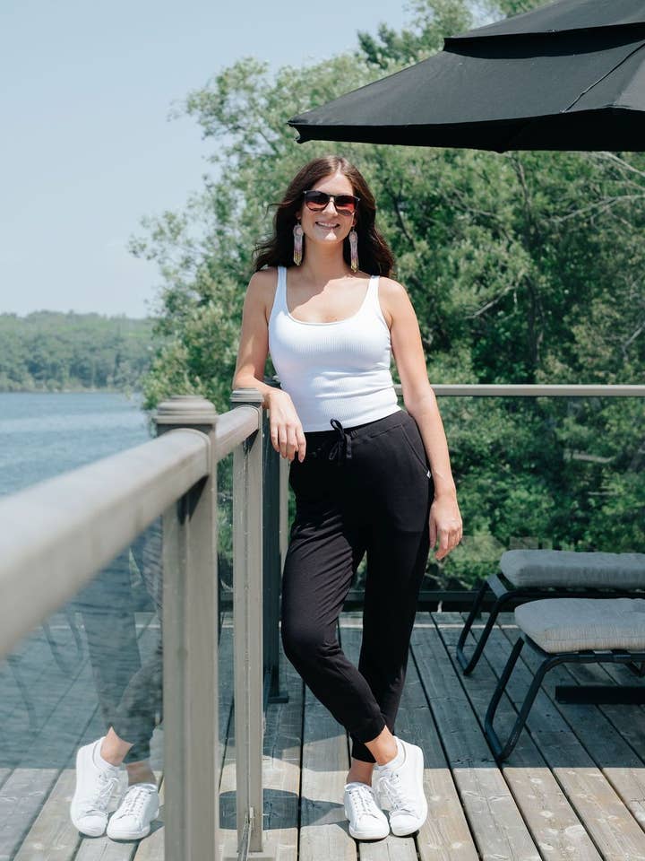 Classic Joggers in Black for wholesale by Pure Balanxed