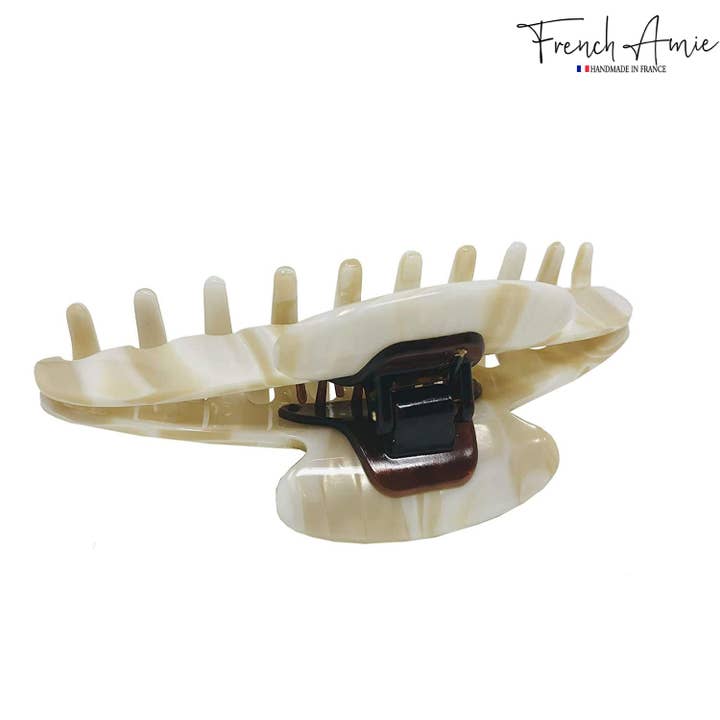 Parcelona - Wholesale Hair Clip - Women's - French Amie Contour Large 4 ¾” Celluloid Handmade Jaw Hair Claw Clip for Women19