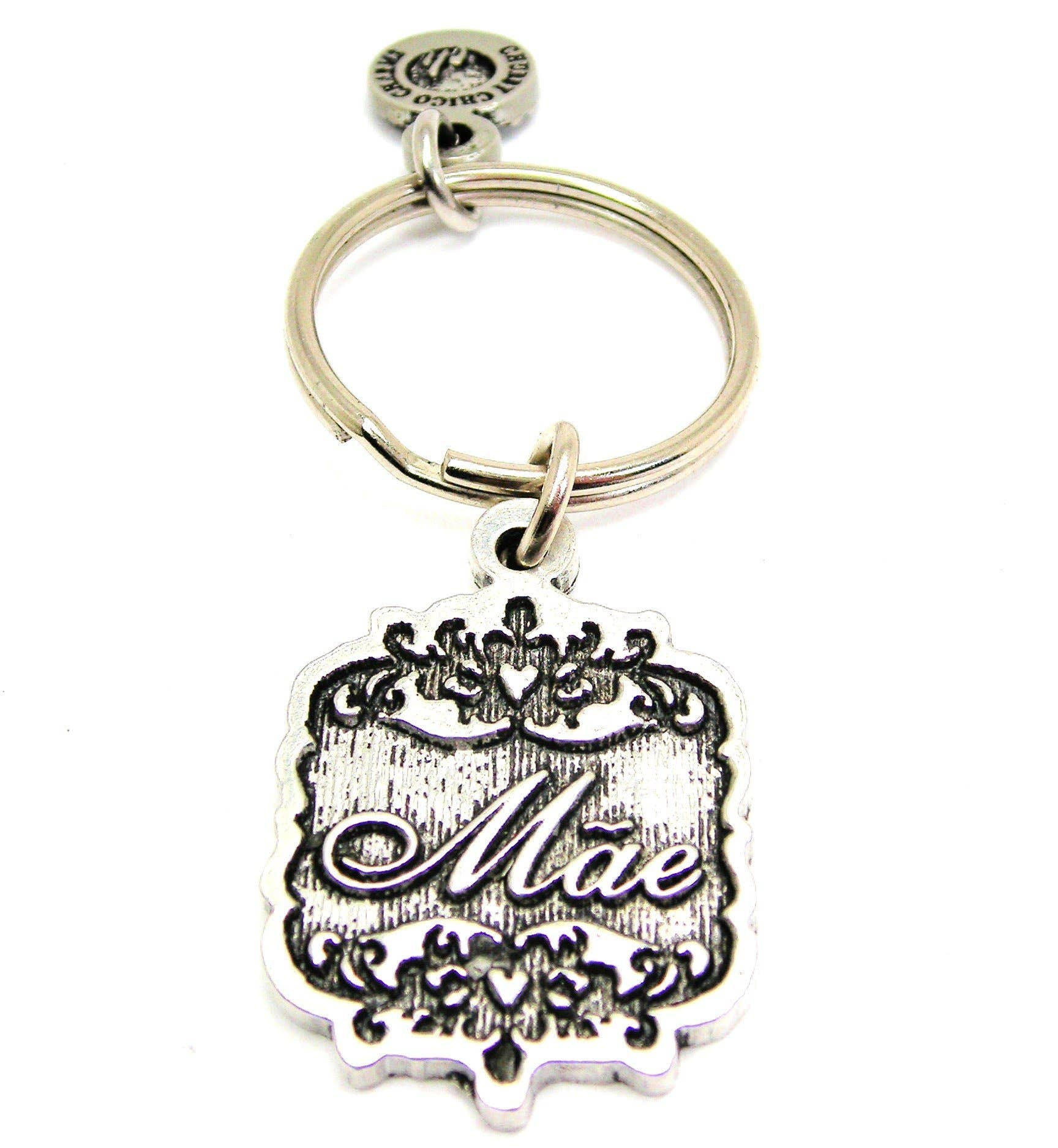 Chubby Chico Charms - Wholesale Keychain - Women's - Mae Portuguese Mom Victorian Scroll Key Chain0