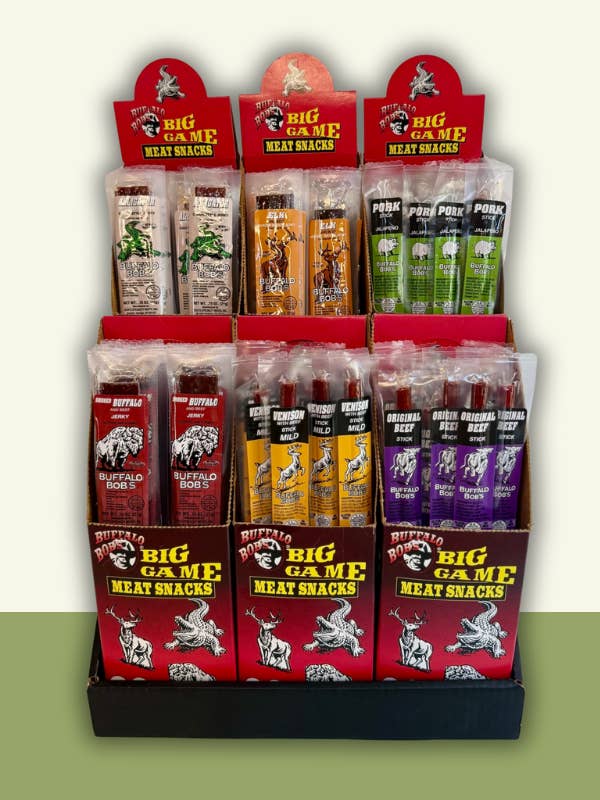 Jerky Stick Bestsellers – 6-Unit Countertop Display for wholesale by Ranch Hand Provisions