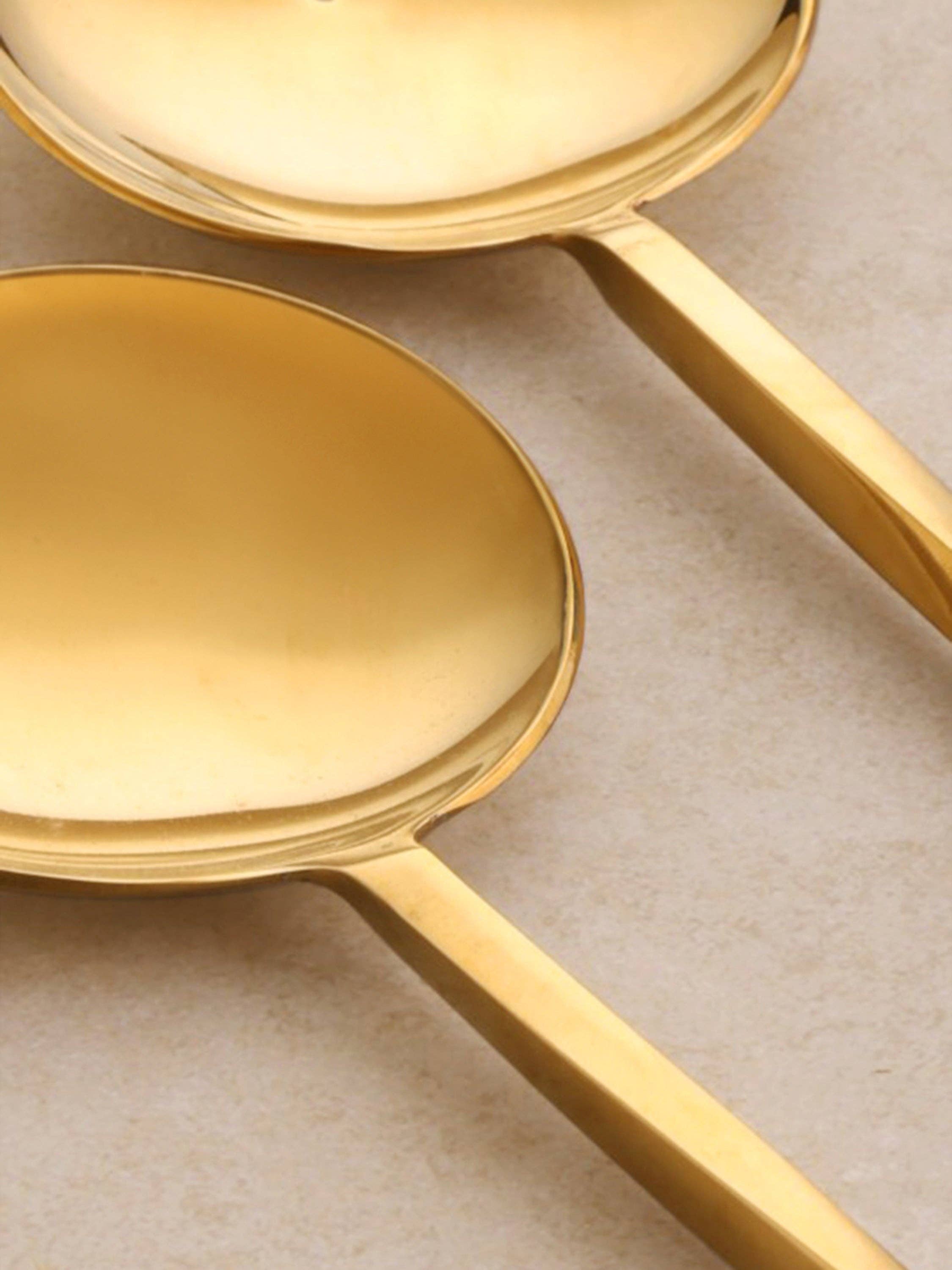 GAURI KOHLI - Wholesale Serving Utensil - Oslo Gold Salad Servers (Set of 2)3