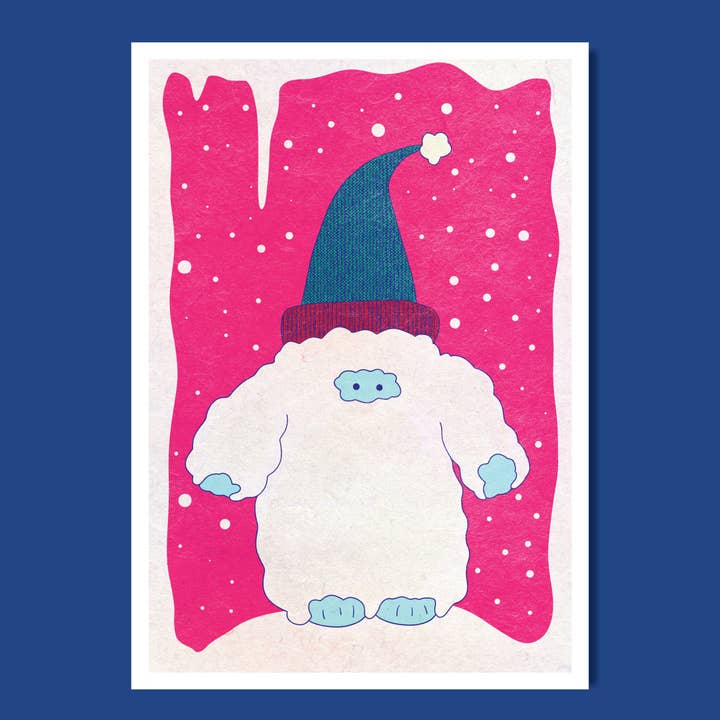 Yeti | Winter Greeting Card for wholesale by Posse Paper Goods