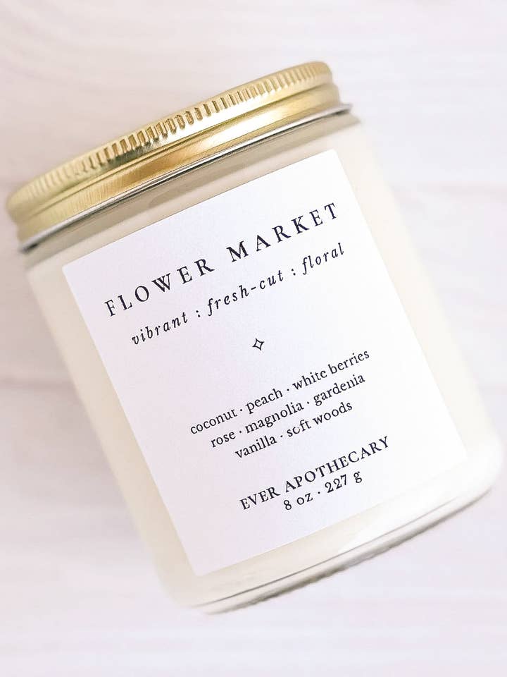 Flower Market Candle for wholesale by Ever Apothecary