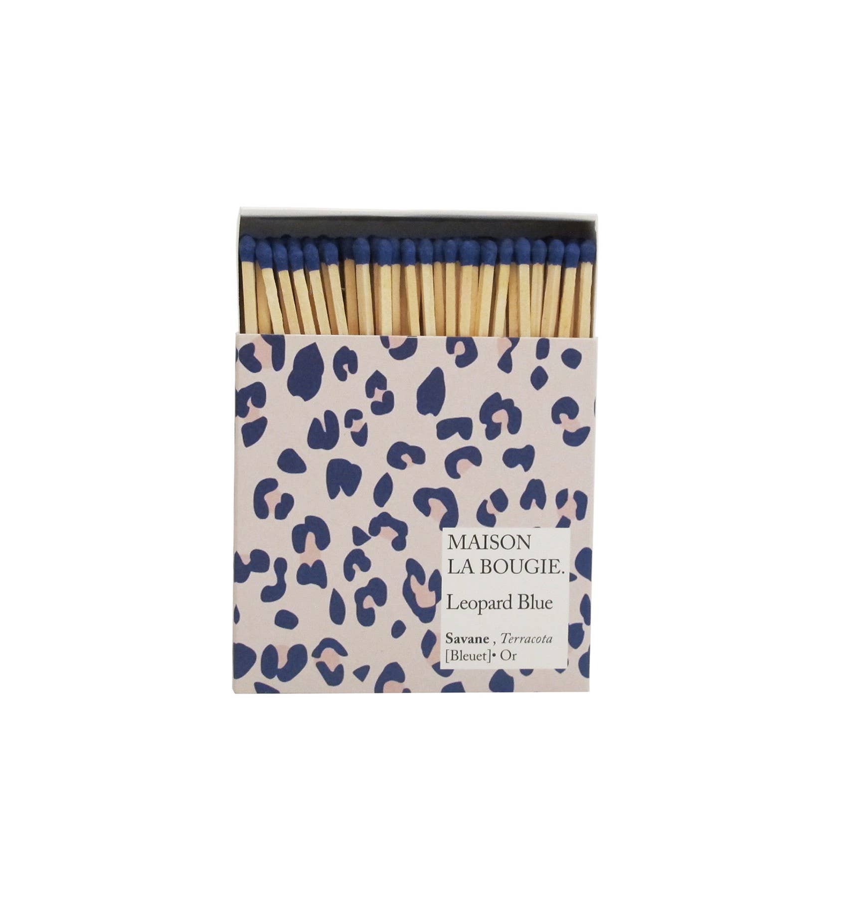MAISON LA BOUGIE - Vente Allumettes - Allumette Leopard Blue0
