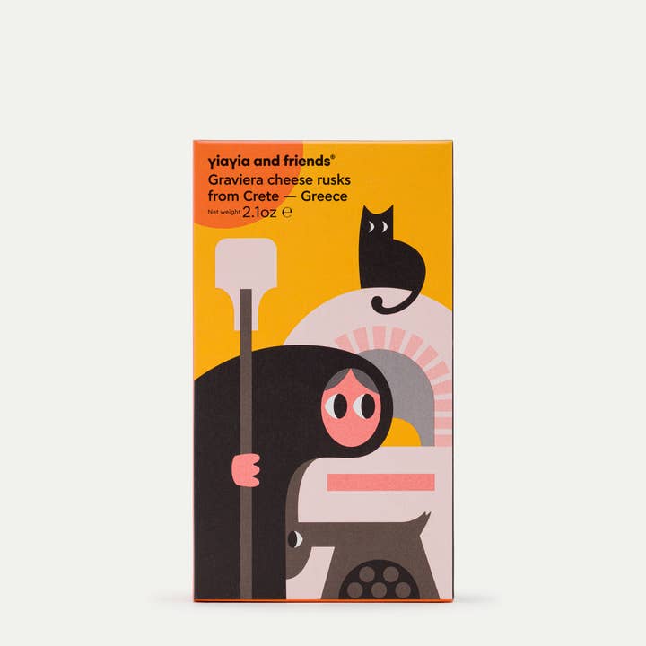 Graviera Cheese Rusks From Crete for wholesale by Yiayia and Friends US