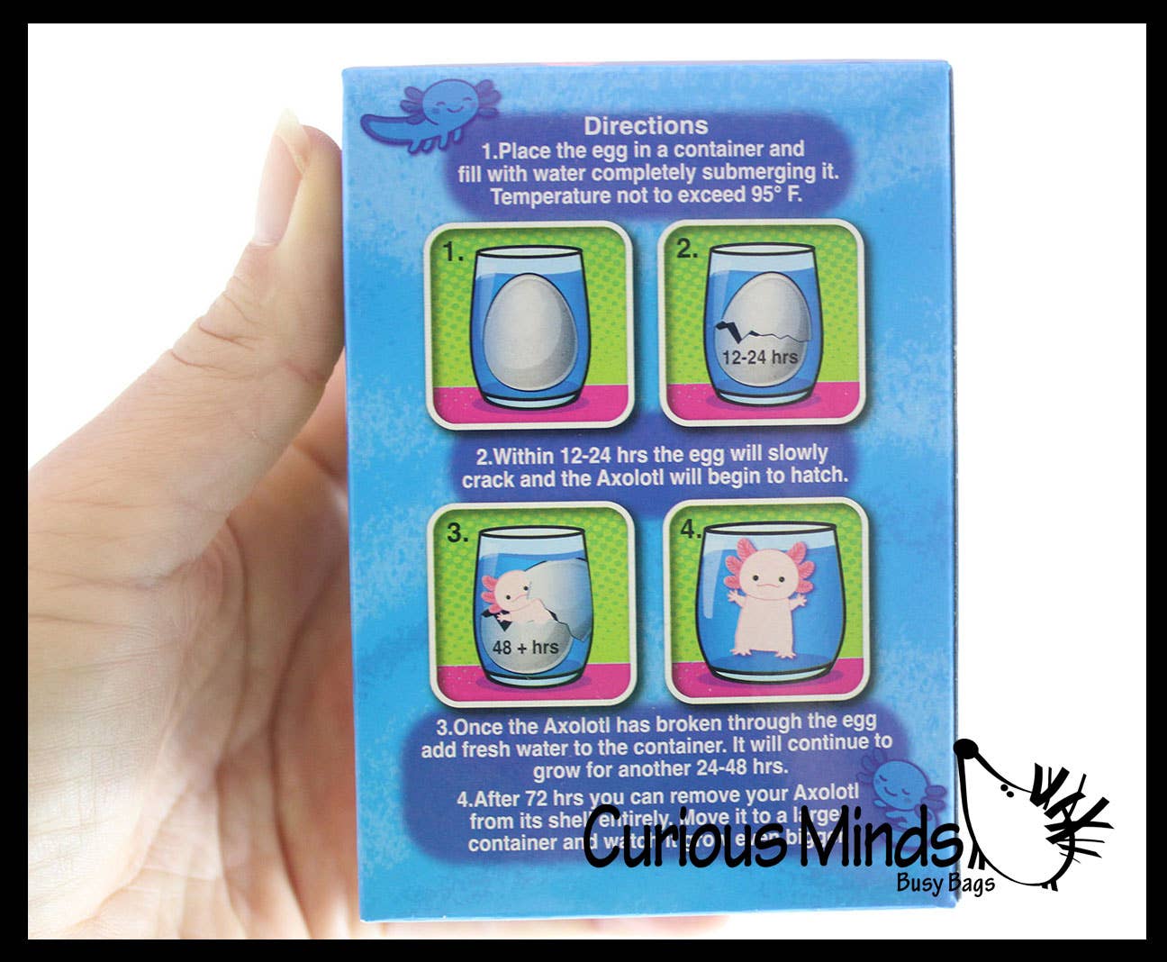 Curious Minds Toys – wholesale Toy set – Kids – 1 Hatch and Grow an Axolotl Egg in Water - Add Water and it9