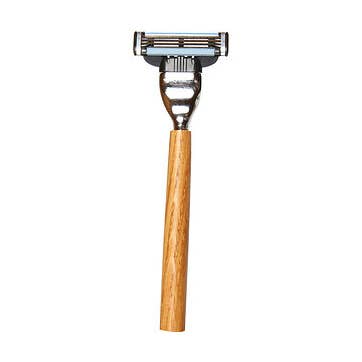 Maquinilla de afeitar con mango de roble - 19 g para venta al por mayor de Ecodis - Grand Beau