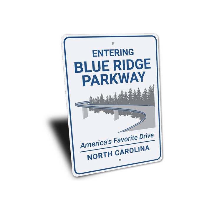 Lizton Sign Shop, Inc - Wholesale Sign - Entering Blue Ridge Parkway North Carolina Sign
