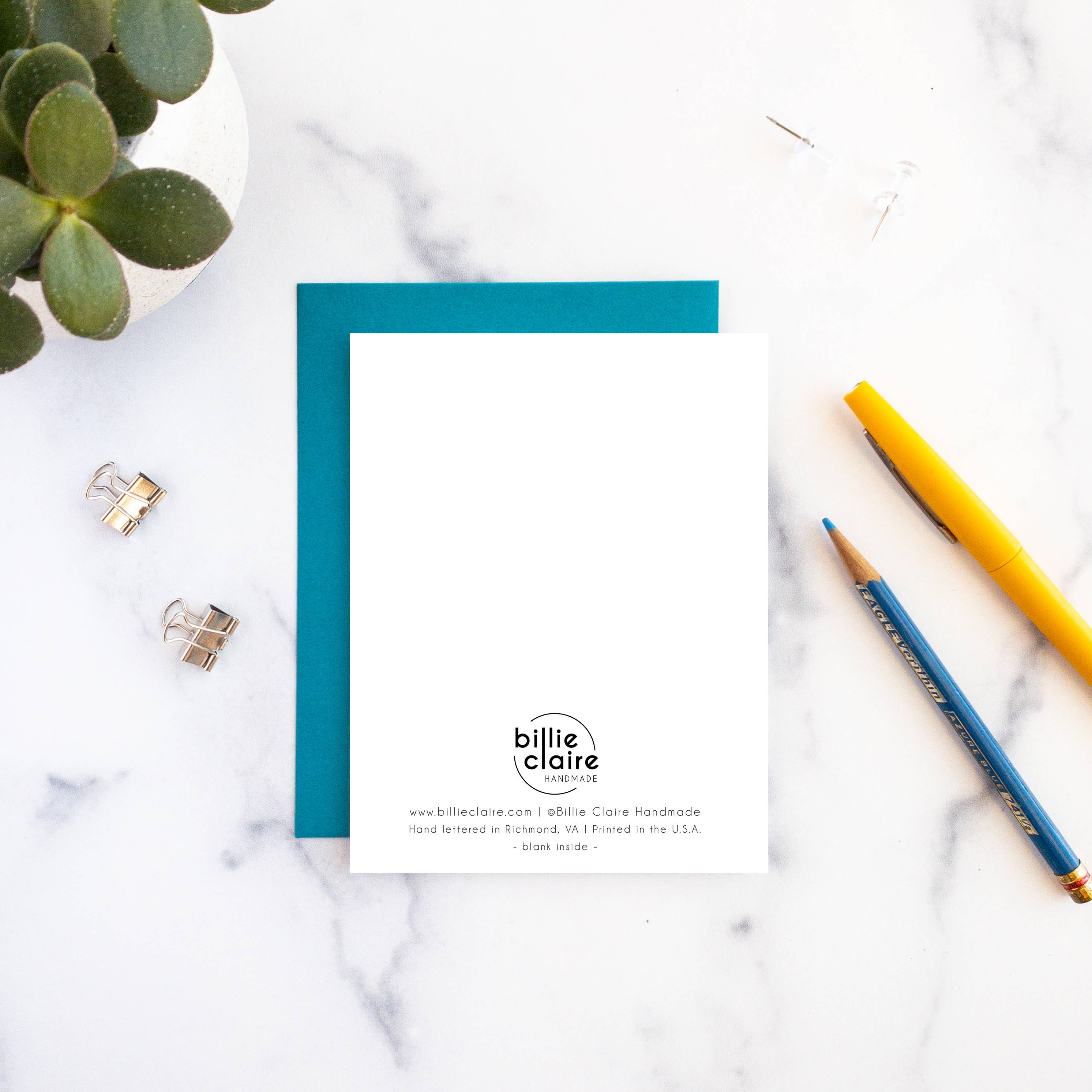 Billie Claire Illustration (Handmade) - Wholesale Congratulations Card - Proud of You (Congratulations) - A2 Greeting Card3