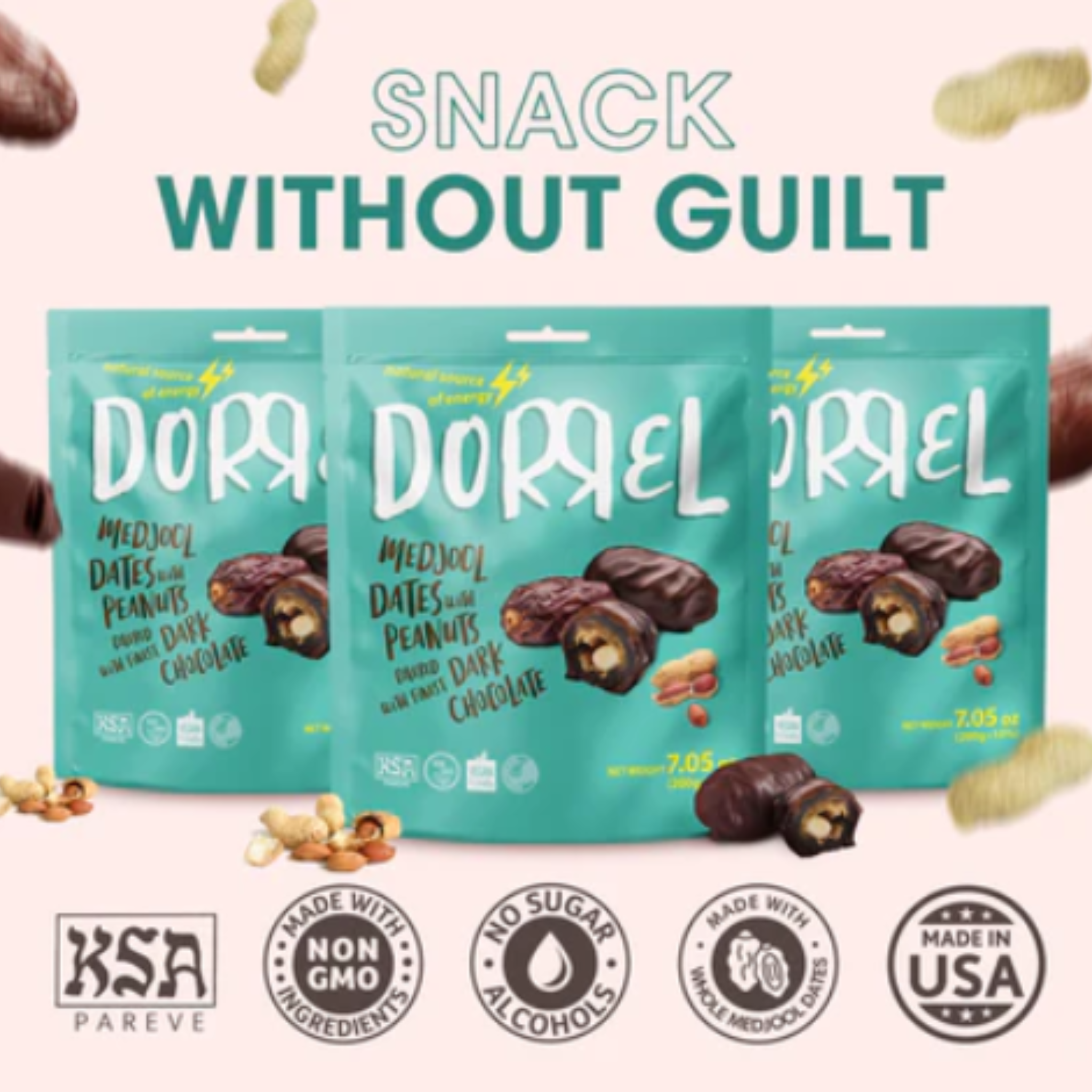 LAGMA - Wholesale Chocolate Covered Sweets - Dorrel Sweets Medjool Dates 10/7.05oz1