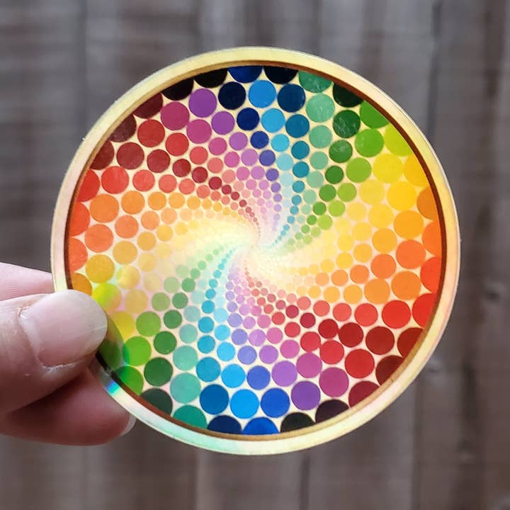 Holografisk Spectraswirl klistermærke for engroshandel hos Stirling Studios