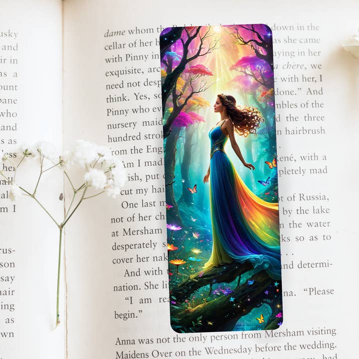 simply creative – wholesale Bokmärke – Härligt illustrerat älvtryckt bokmärke, Sidsparare, Book Lover Present4