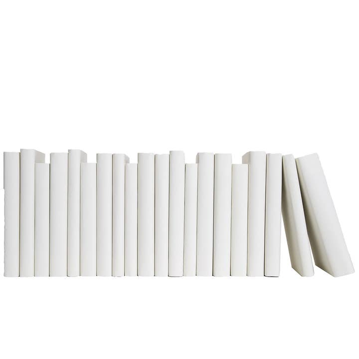 Decorative Off White Books By The Foot - Sand Wrapped for wholesale by Booth & Williams