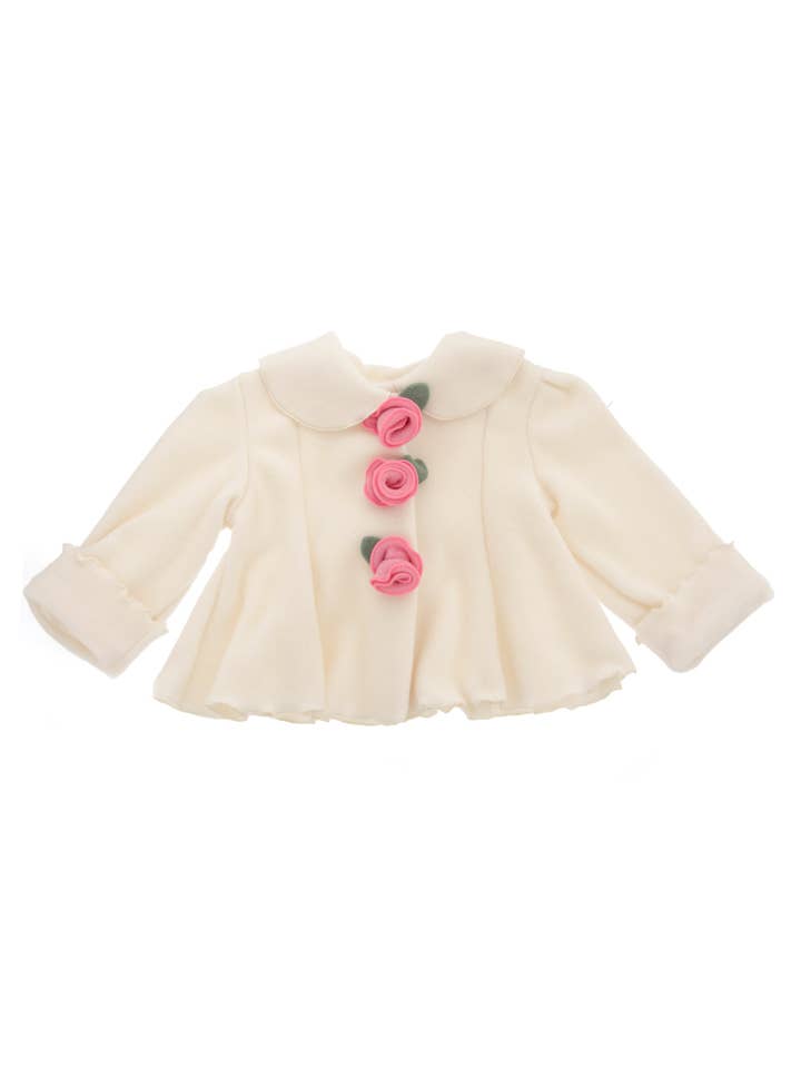 #6014 Ivory Fleece Garden Jacket for wholesale on Faire