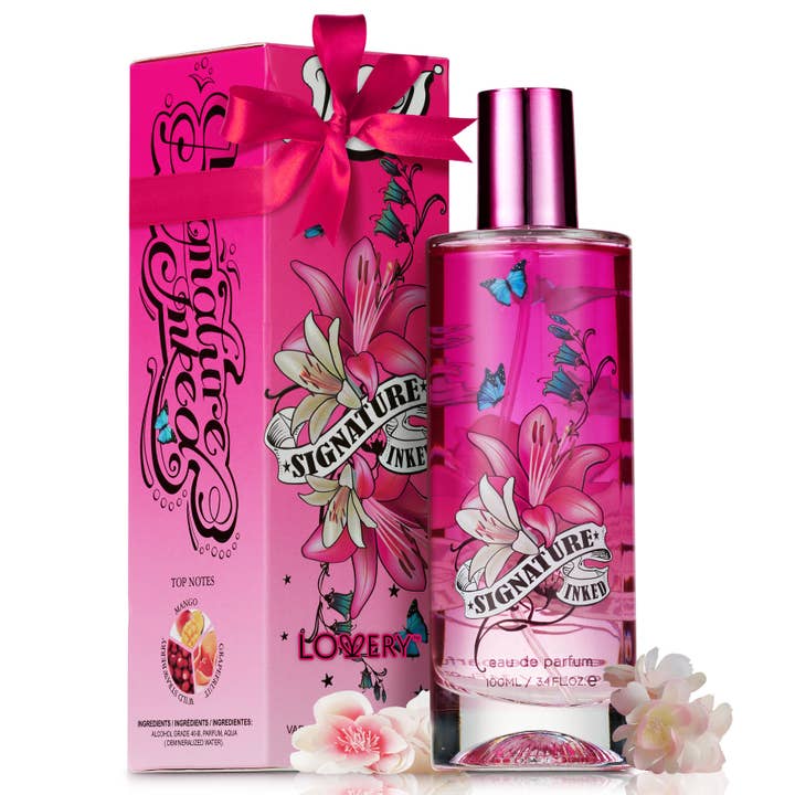 Love Signature Inked 3.4oz Perfume Spray Gift Set for wholesale by Lovery