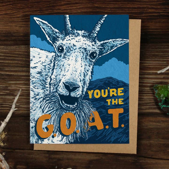 Alpinecho - Wholesale Everyday Greeting Card - You're the GOAT Greeting Card0