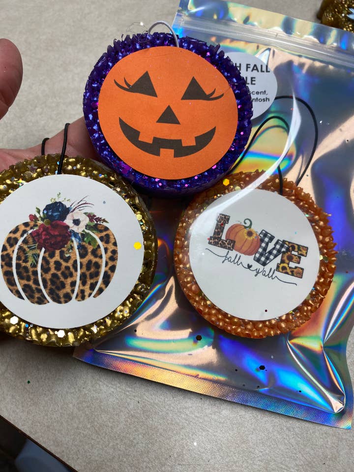 Halloween + Fall Round Variety Pack Freshies for wholesale by Wild Stella Wholesale