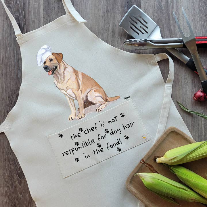 Labrador Yellow Apron for wholesale by Zeppa Studios
