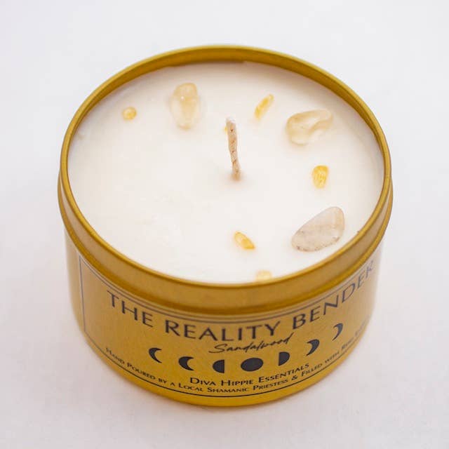 The Reality Bender Intention Candle - Sandalwood for wholesale by Diva Hippie Essentials