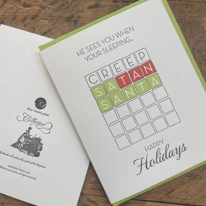 Tomte-Wordle-kort för wholesale av Alice-Louise Press