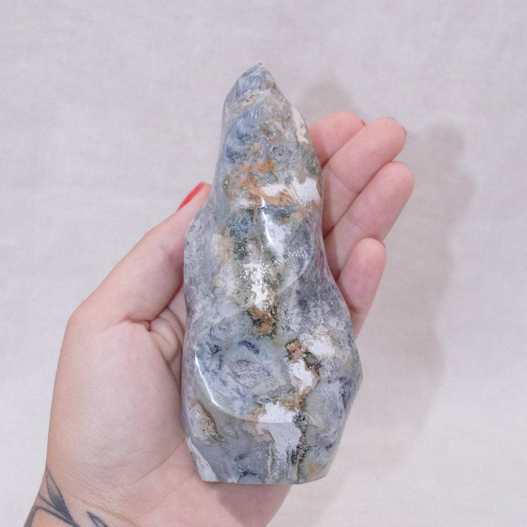 Tiny Rituals - Wholesale Spiritual Stone/Crystal - Ocean Jasper Flame - AAA Premium Quality4