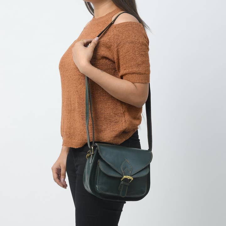 Classy Leather Bags - Wholesale Satchel – Women's - The Molina Satchel- Green3