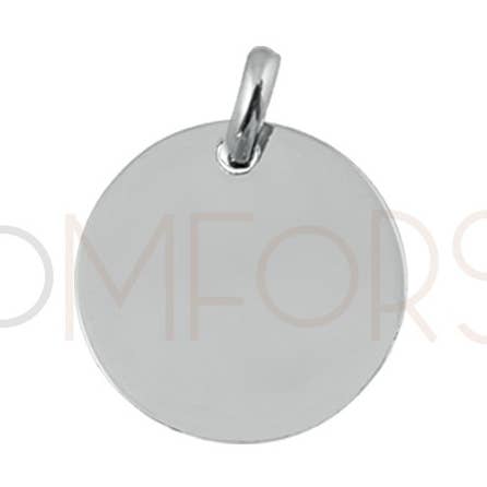 COM FORSA SL - Wholesale Individual Charm/Pendant - Sterling Silver 925 Engraving Pendant 11 Mm With Jum Pring0