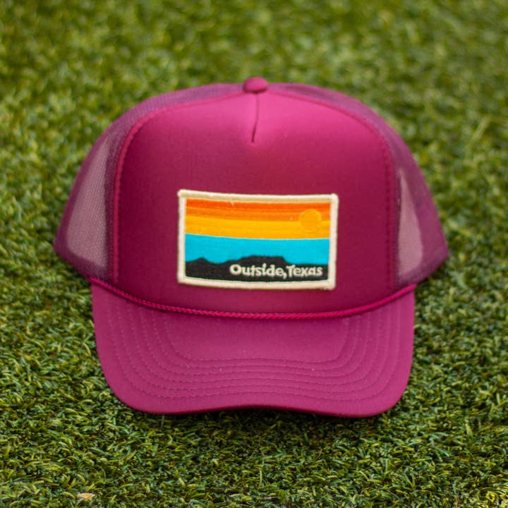 Outside, Texas - Wholesale Trucker Hat - Unisex - OTX Foam Trucker: Horizon Patch30