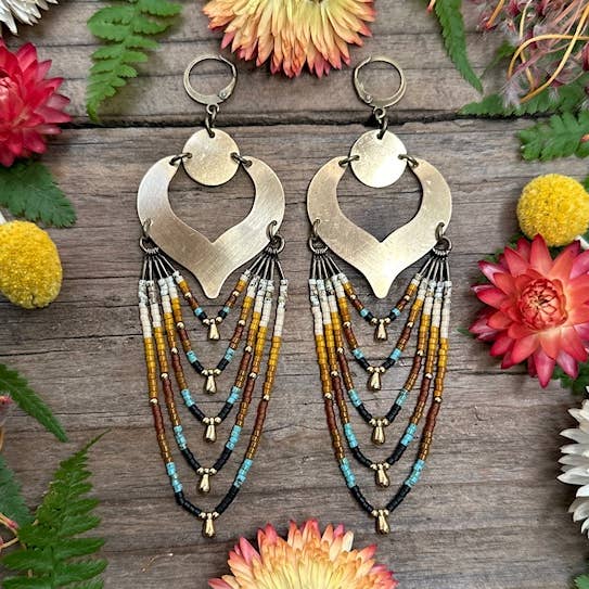 Tumbleweed Autumn Earrings for wholesale by Dancing Willow