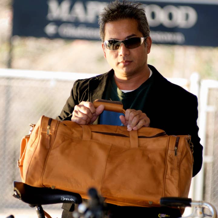 Sac de voyage en cuir fabriqué à la main Weekender pour la vente par Latico Leathers