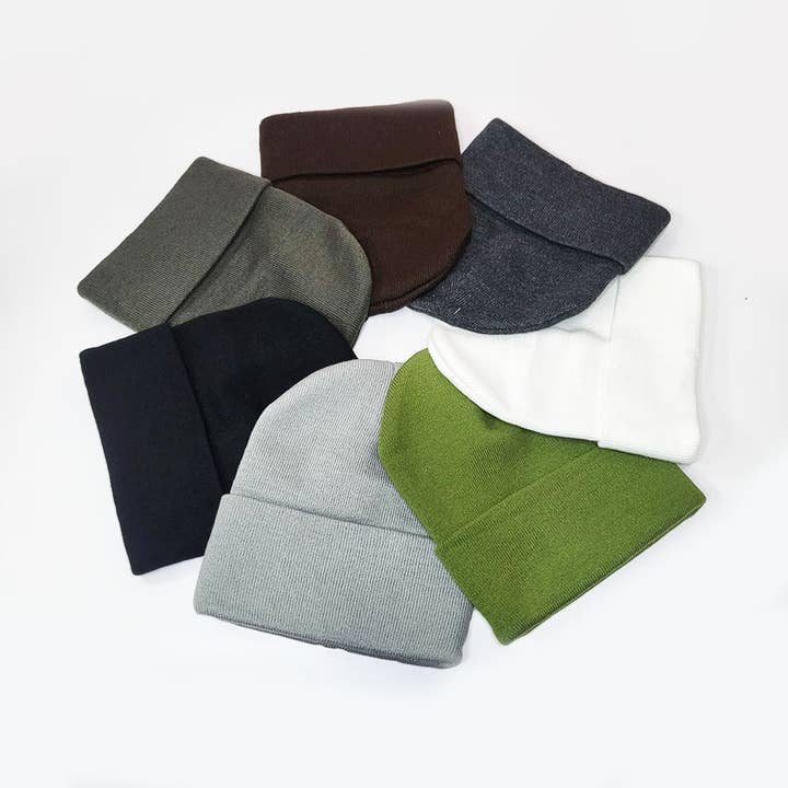 Funteze - Wholesale Beanie - Unisex - Solid Color Long Beanie